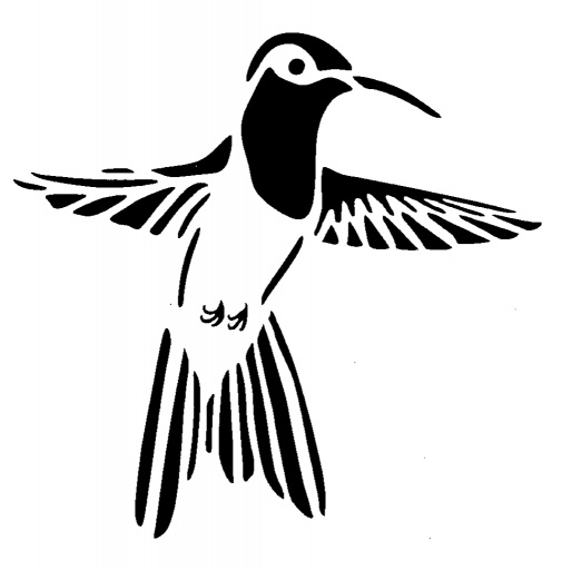 Stencil - Hummingbird (6x6 inch)